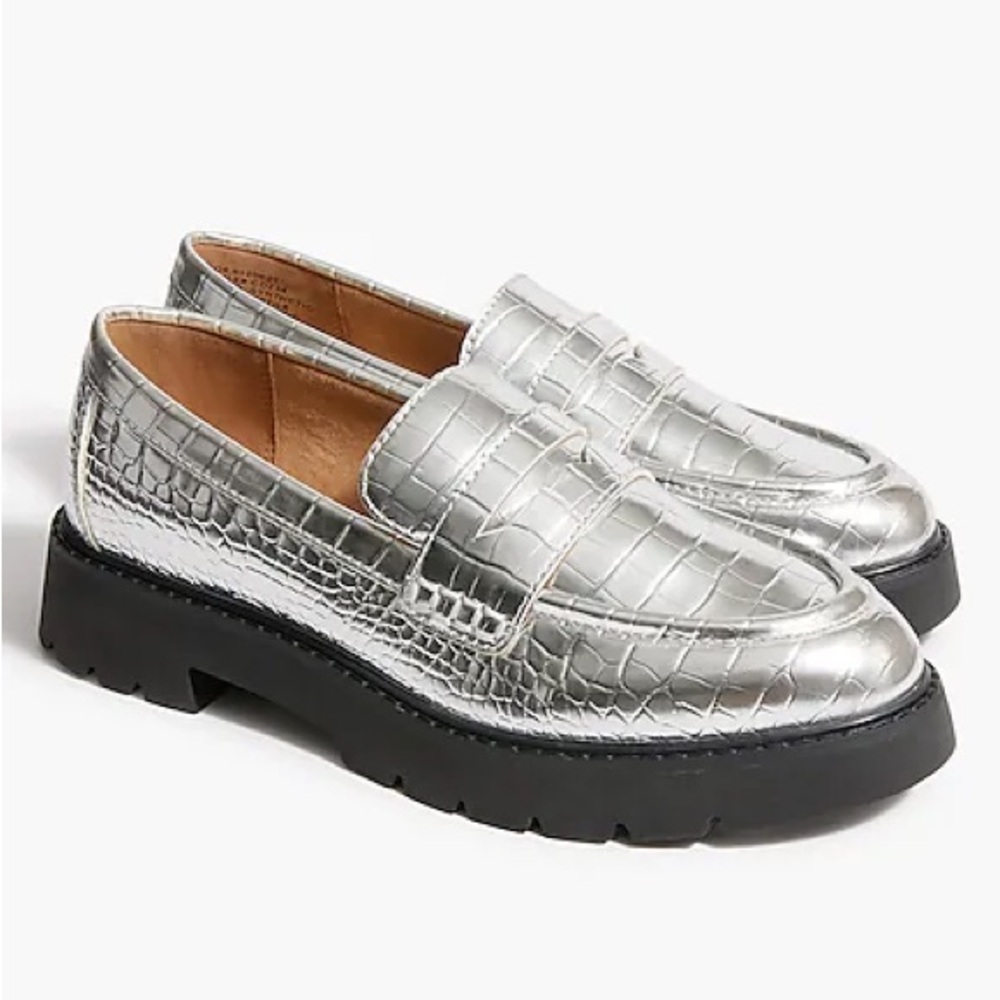 JCREW LUG SOLE PENNY LOAFERS